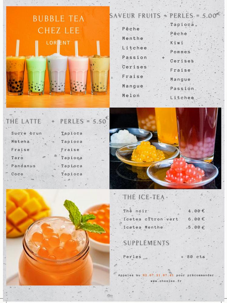 Chez Lee Lorient - Menu Image 1